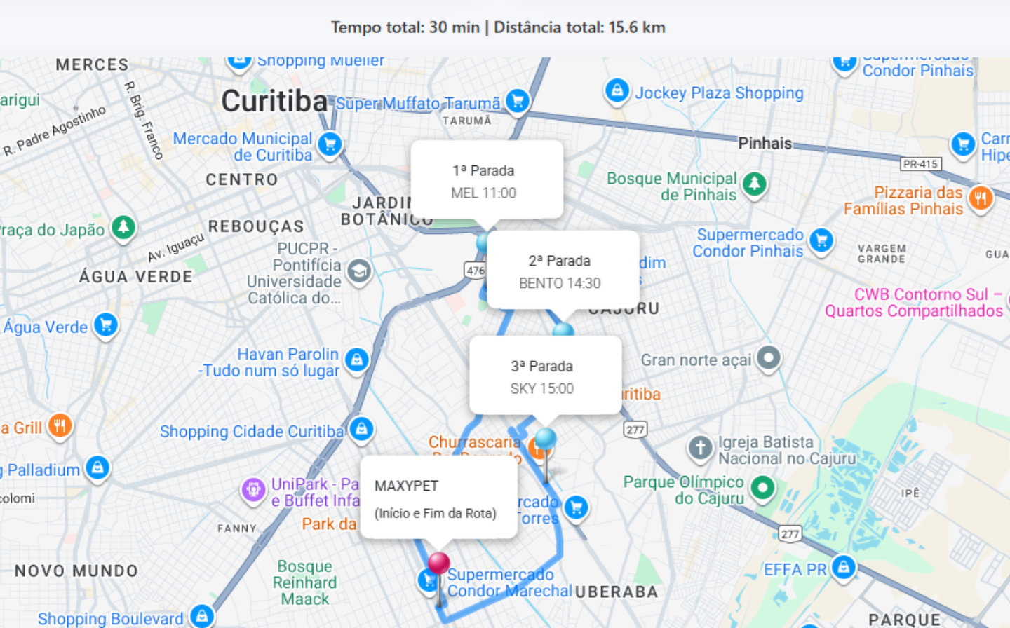 Mapa Logístico